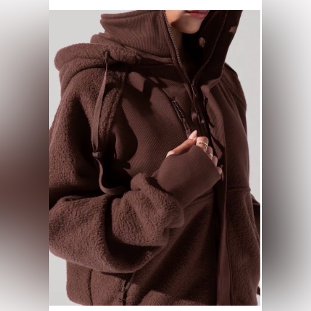 POPFLEX Find your inner fleece jacket in Chocolate - Picture 2 of 13